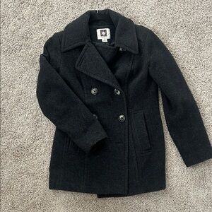Black Peacoat Jacket